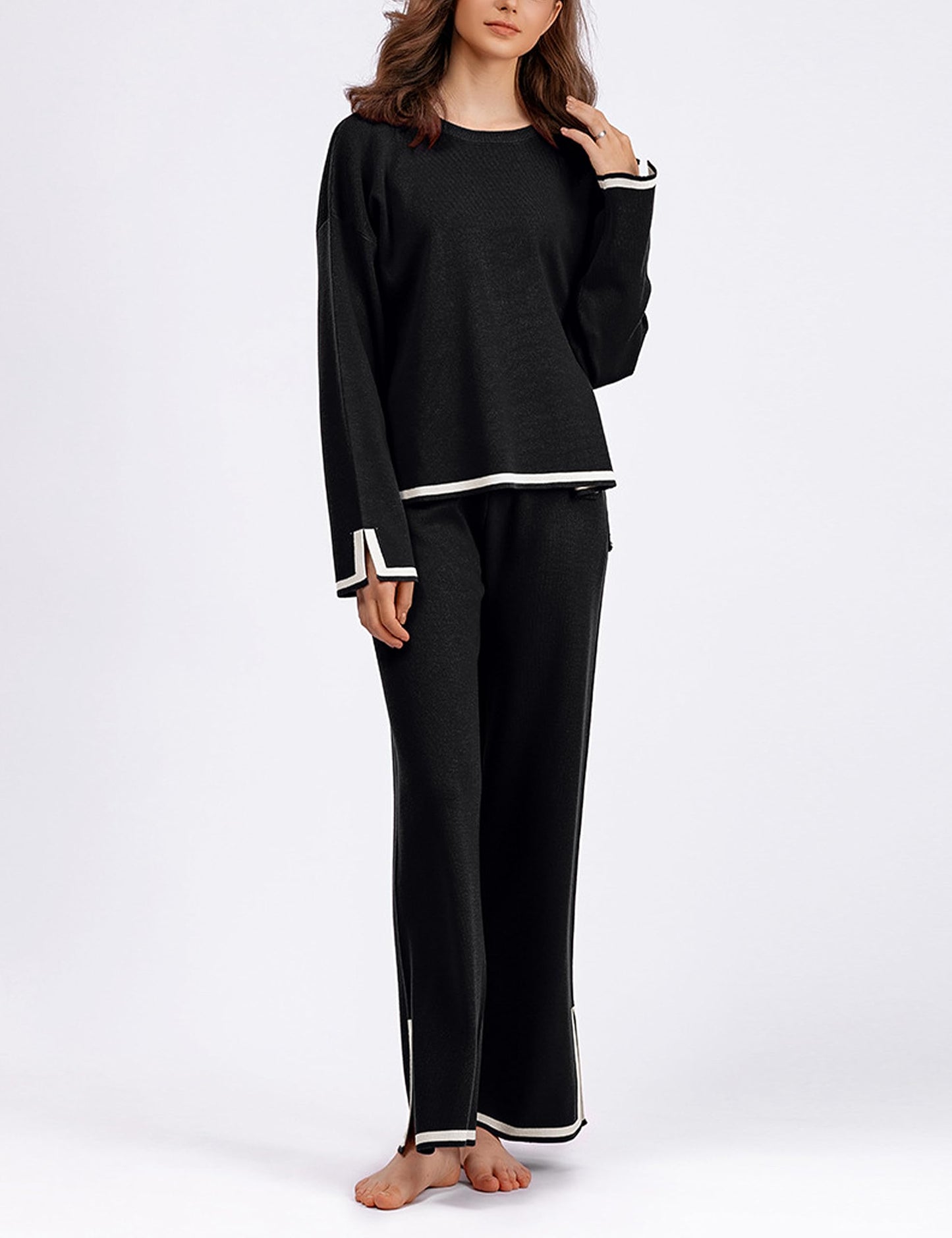 💕Classy Elastic Knit Lounge Set