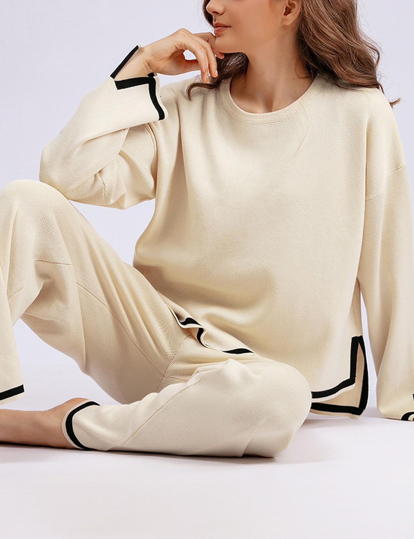 💕Classy Elastic Knit Lounge Set