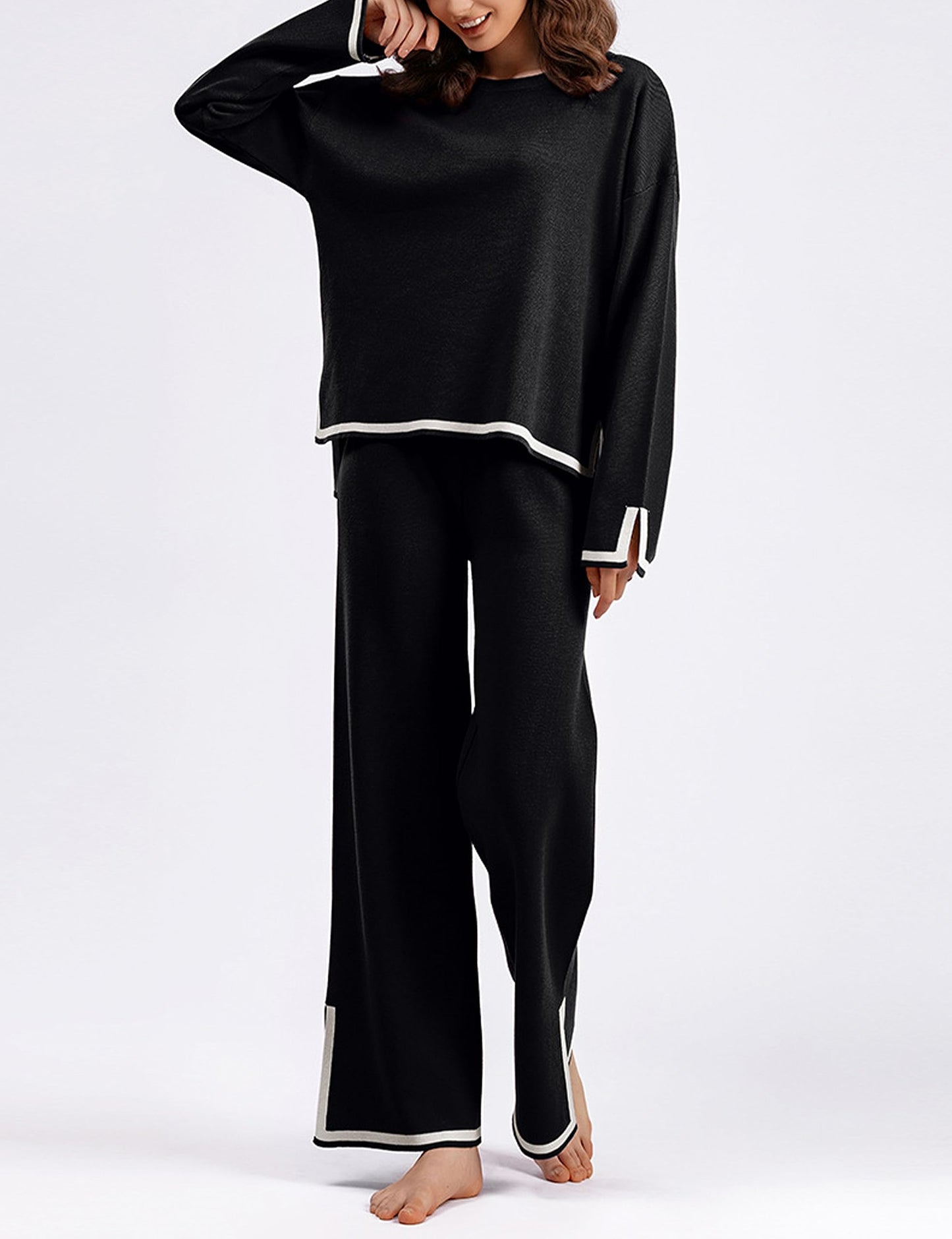 💕Classy Elastic Knit Lounge Set